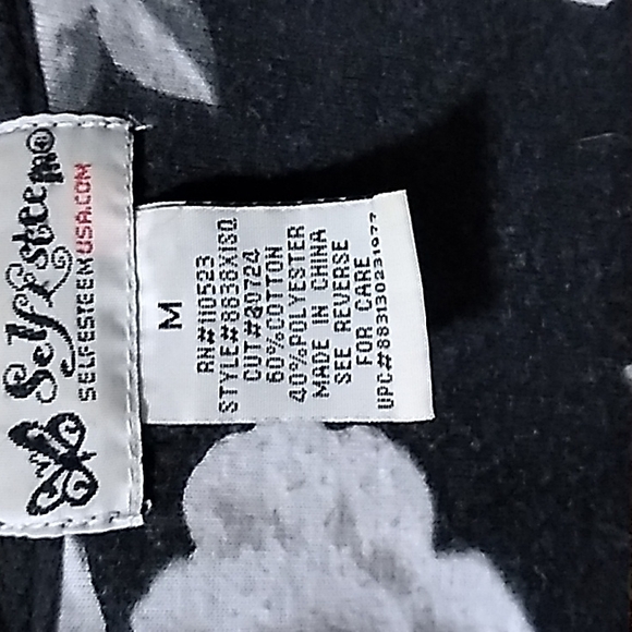 Self Esteem Gray Lightweight Medium Jacket with Floral Inset - Picture 3 of 4